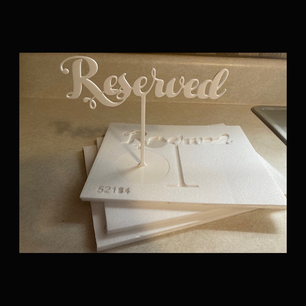Custom RESERVED signs